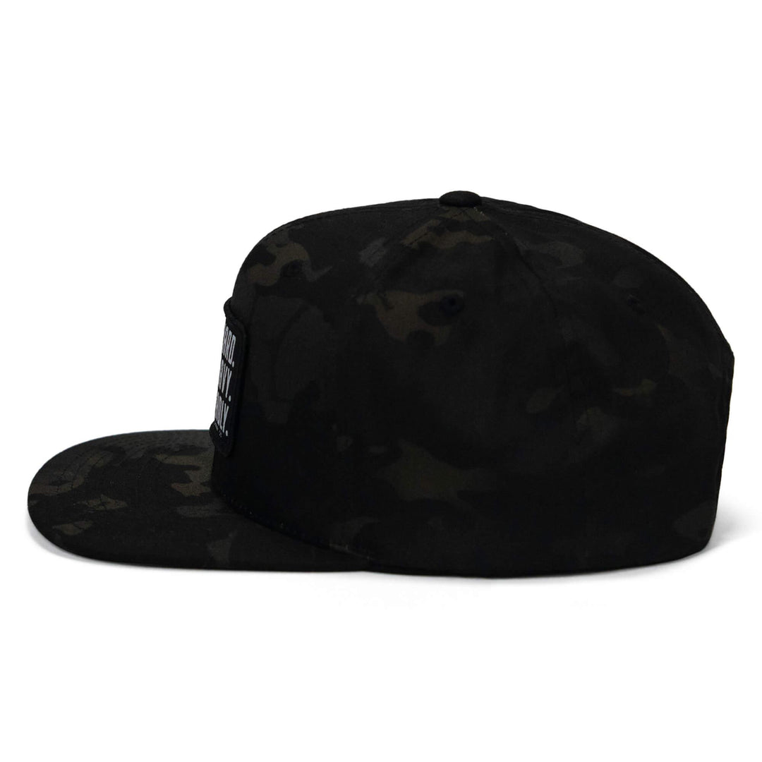 One Revolver Surfboards - Pray Hard. Lift Heavy. Stay Deadly. Flat Bill SnapBack Hat HEADWEAR