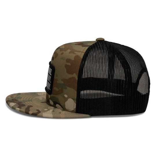 One Revolver Surfboards - Pray Hard. Lift Heavy. Stay Deadly. Flat Bill SnapBack Hat HEADWEAR