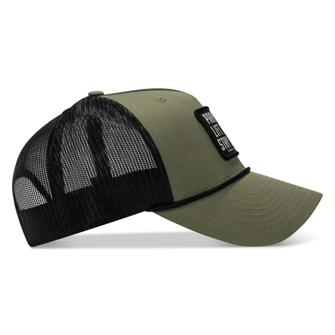 One Revolver Surfboards - Pray Hard. Lift Heavy. Stay Deadly. Patch Rope Snapback Hat HEADWEAR