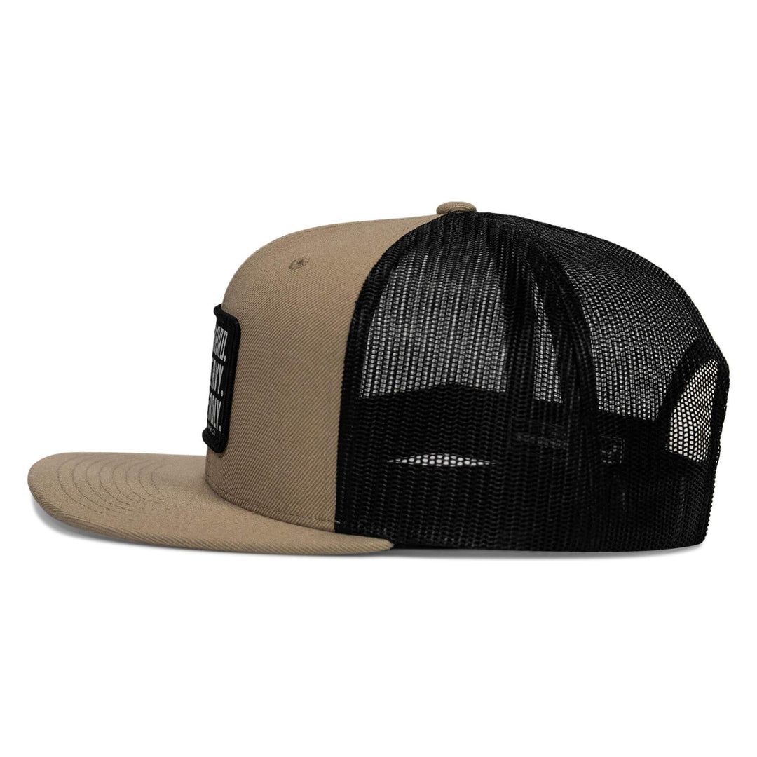 One Revolver Surfboards - Pray Hard. Lift Heavy. Stay Deadly. Flat Bill SnapBack Hat HEADWEAR