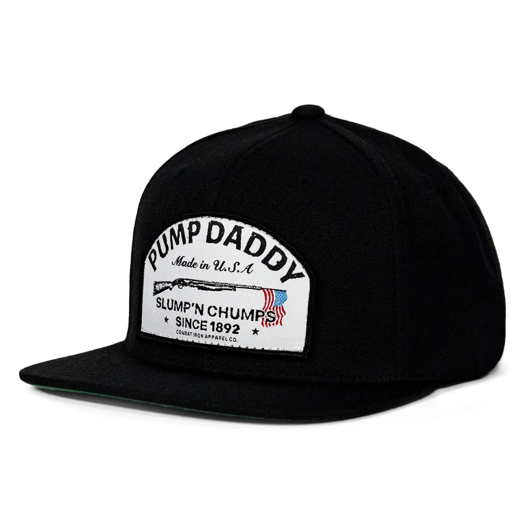 Pump Daddy Original Patch Flat Bill SnapBack Hat - One Revolver Surfboards