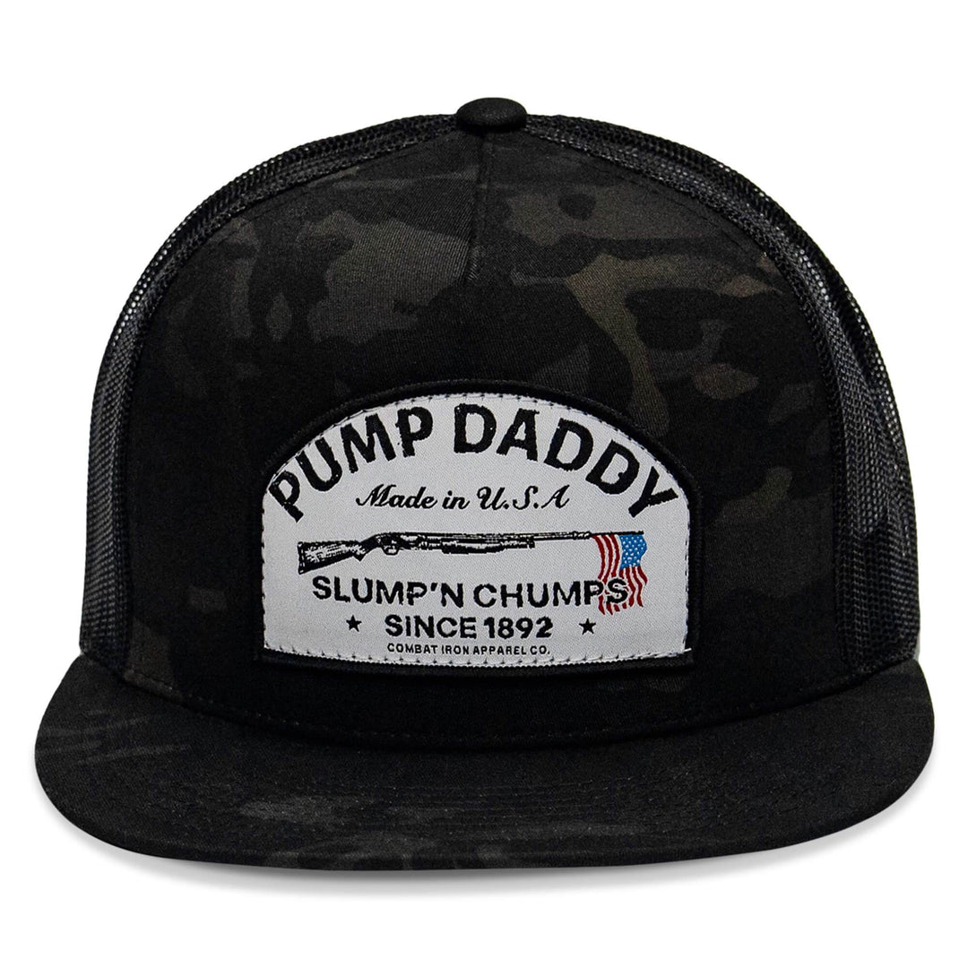 Pump Daddy Original Patch Flat Bill SnapBack Hat - One Revolver Surfboards