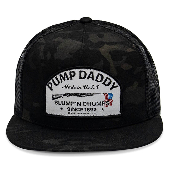 Pump Daddy Original Patch Flat Bill SnapBack Hat - One Revolver Surfboards