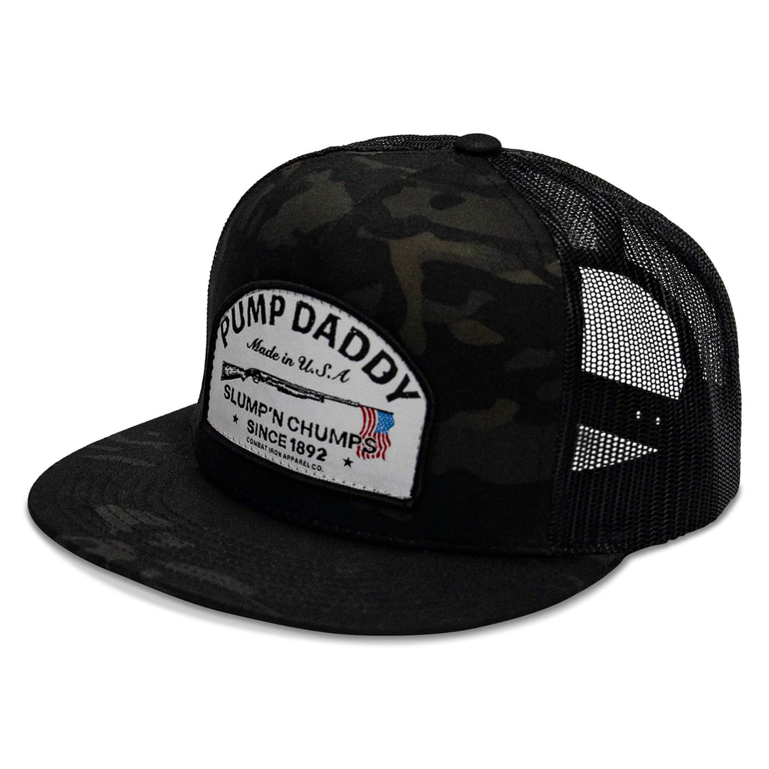 Pump Daddy Original Patch Flat Bill SnapBack Hat - One Revolver Surfboards