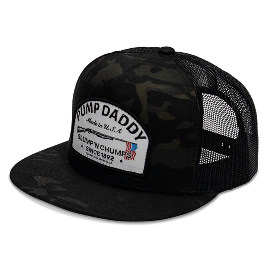 Pump Daddy Original Patch Flat Bill SnapBack Hat - One Revolver Surfboards