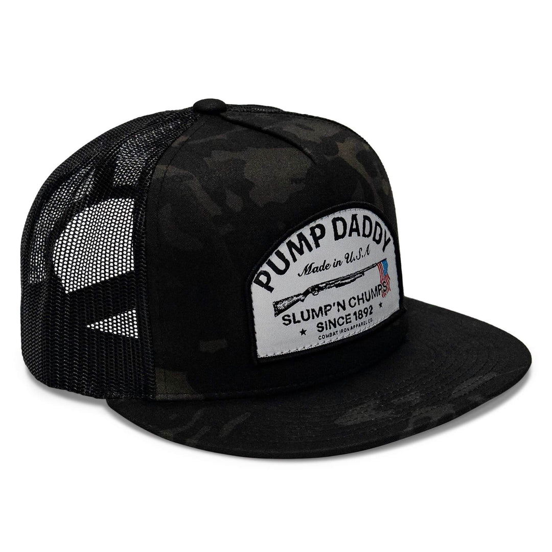 Pump Daddy Original Patch Flat Bill SnapBack Hat - One Revolver Surfboards