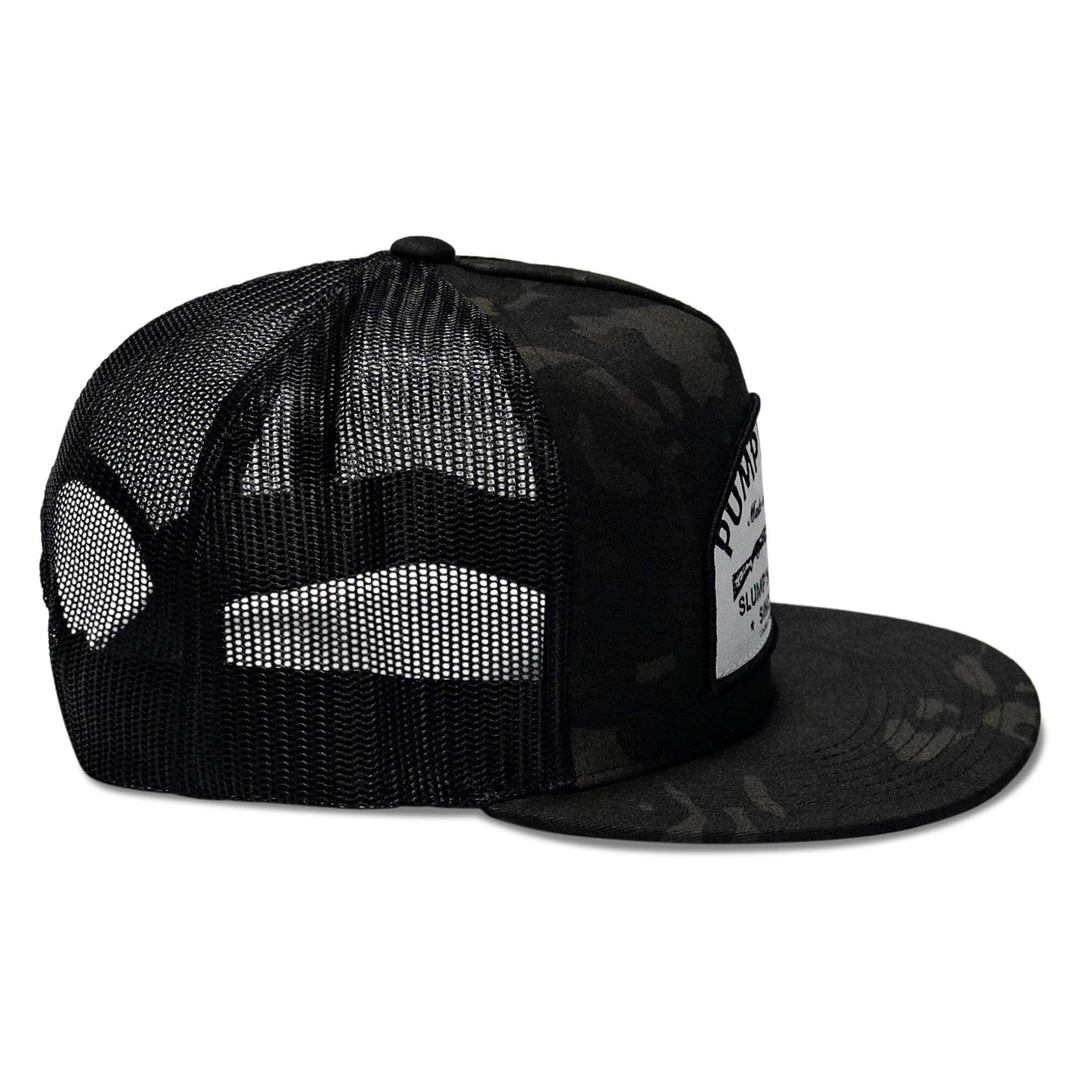 Pump Daddy Original Patch Flat Bill SnapBack Hat - One Revolver Surfboards