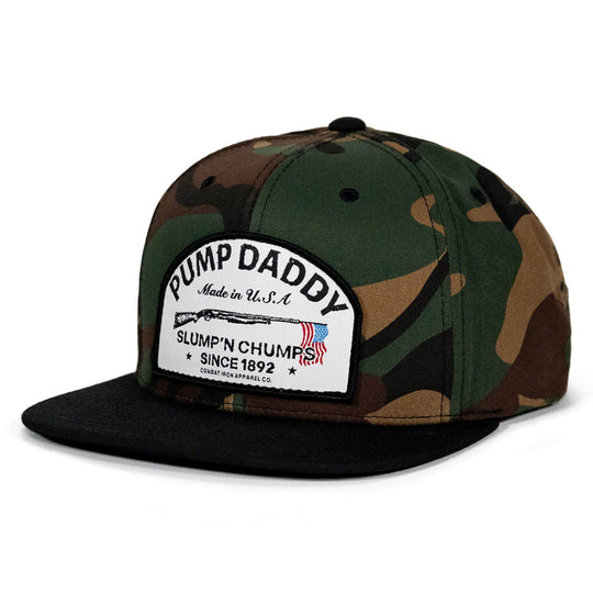 Pump Daddy Original Patch Flat Bill SnapBack Hat - One Revolver Surfboards