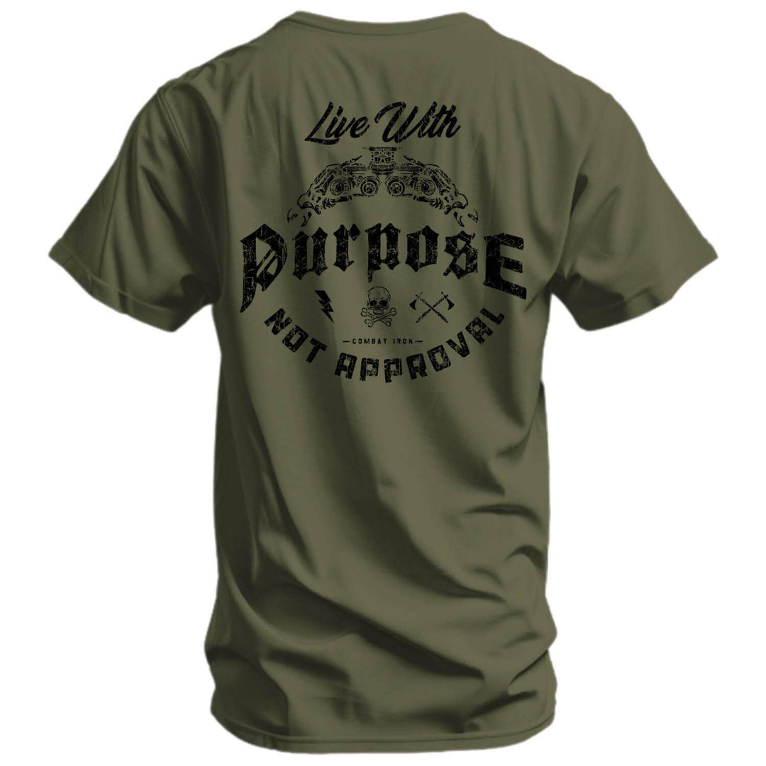 Live With Purpose. Not Approval Men's T-Shirt - One Revolver Surfboards
