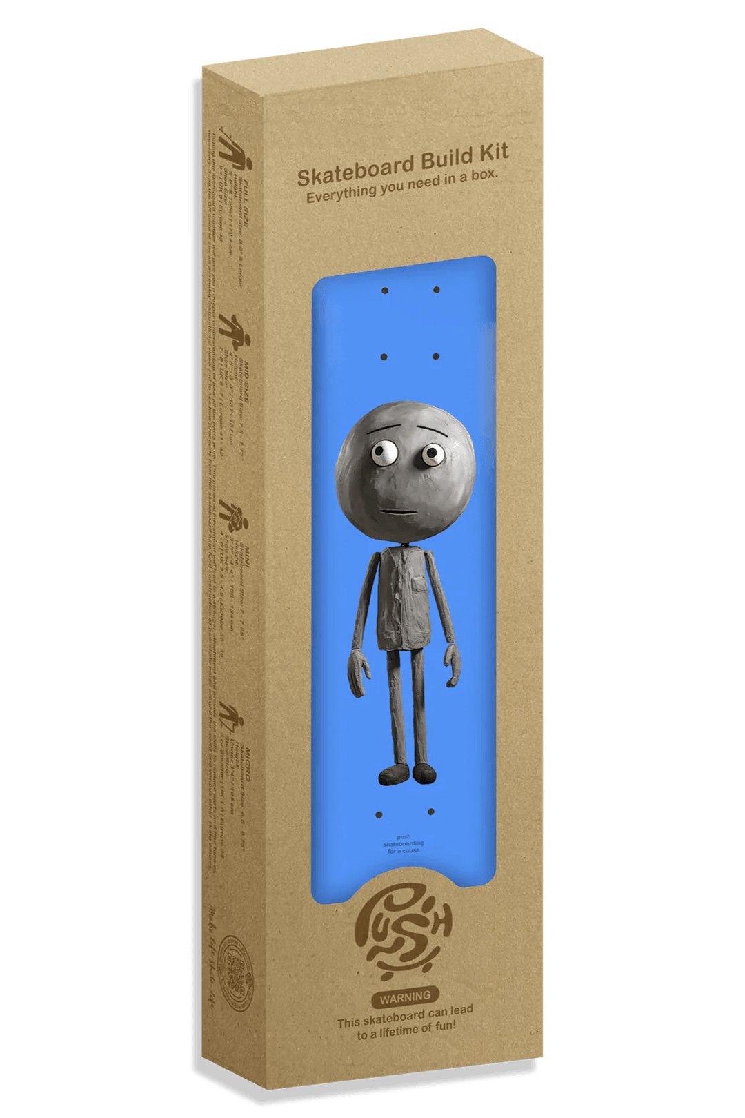 Push Skateboards Concrete Guy FP Incomplete - 7.75 - One Revolver Surfboards