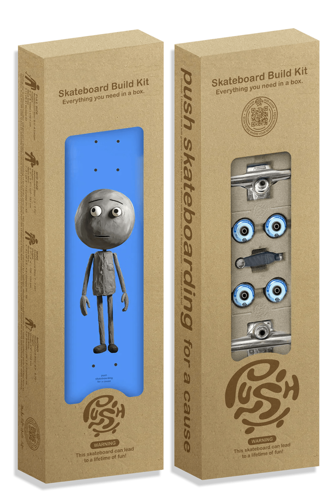 Push Skateboards Concrete Guy FP Incomplete - 7.75 - One Revolver Surfboards