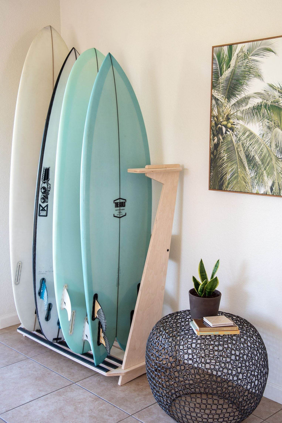 THE PACIFICA freestanding surfboard rack - Surf Rack - One Revolver Surfboards