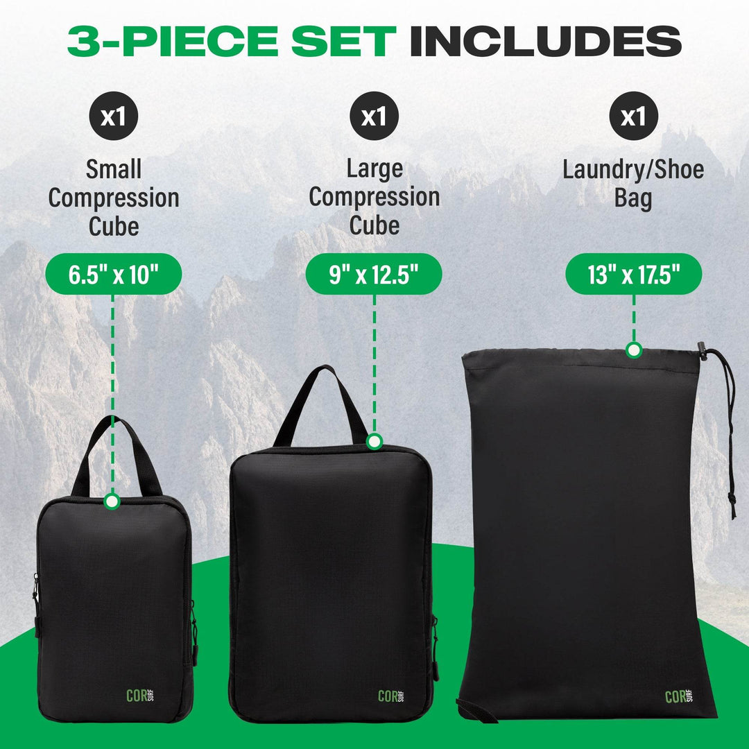 Compression Packing Cube Set - One Revolver Surfboards