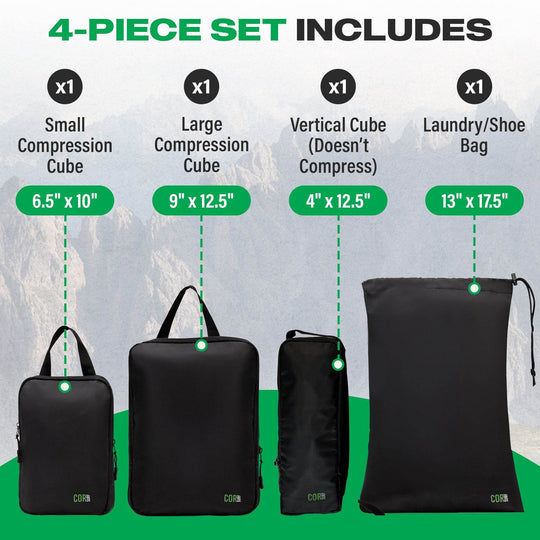 Compression Packing Cube Set - One Revolver Surfboards