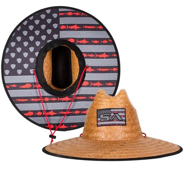 Palms Under Brim Straw Hat - One Revolver Surfboards