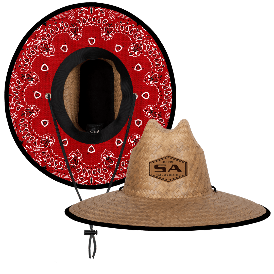 Palms Under Brim Straw Hat - One Revolver Surfboards