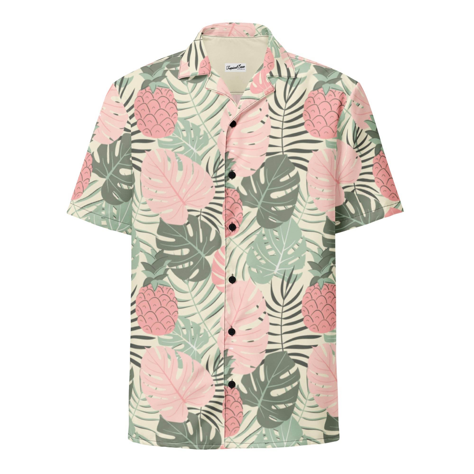 Pineapple Paradise Button Down Hawaiian Shirt - One Revolver Surfboards