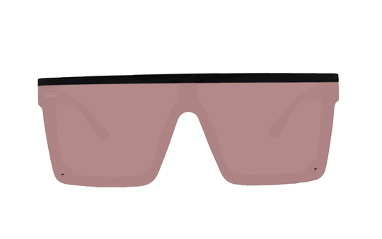 Tidal Wave - Matte Black - Rose Quartz Pink Lens Polarized - One Revolver Surfboards