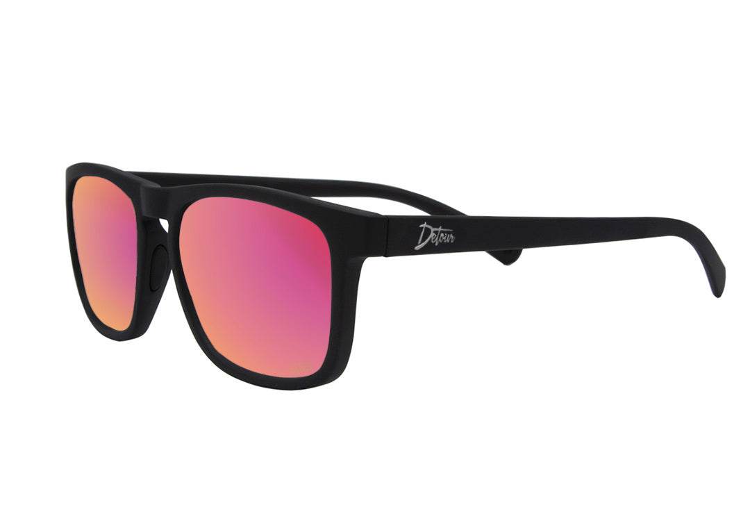 Floaties - Matte Black - Pink Lemonade Lens Polarized - One Revolver Surfboards