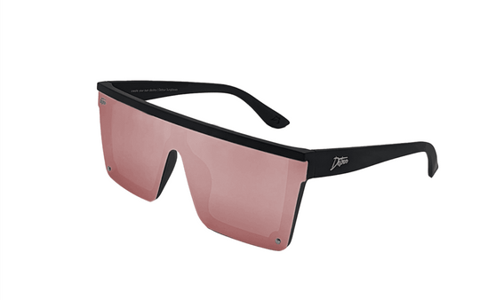Tidal Wave - Matte Black - Rose Quartz Pink Lens Polarized - One Revolver Surfboards