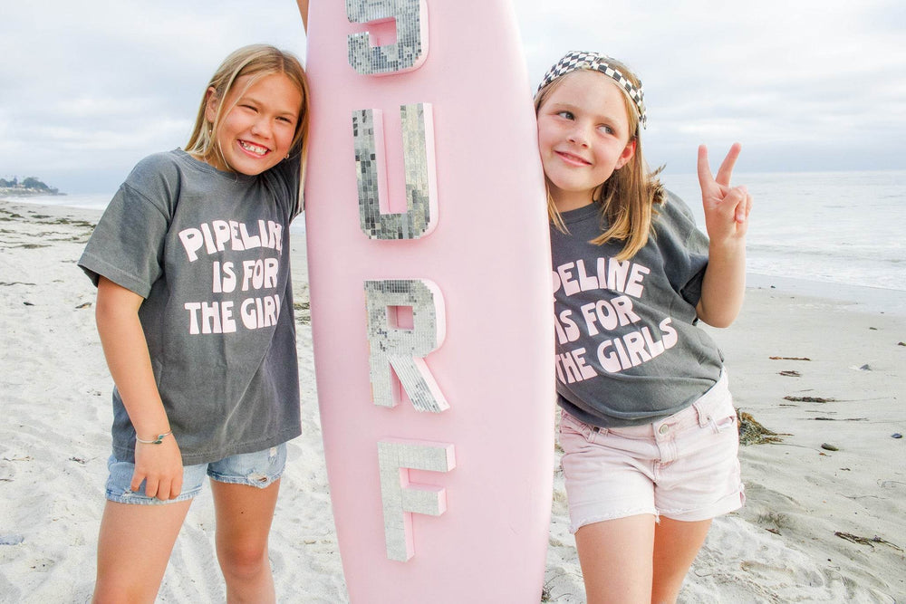 Pipeline Is For The Girls Kids Tee - One Revolver Surfboards
