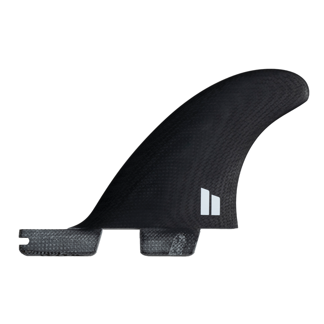 FCS II Power Twin + 1 Fin Set Black/White stabiliser