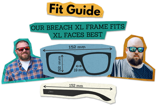 Breach XL - Frosted Gray - Jet Black Polarized ANSI Z87+