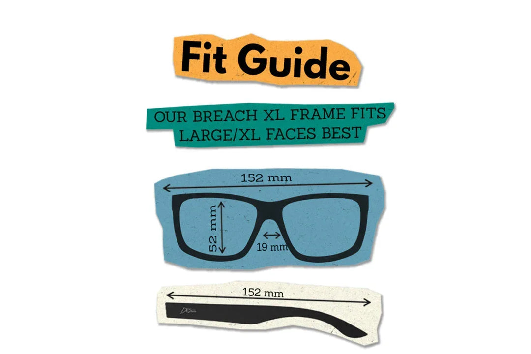 One Revolver Surfboards - Breach XL - Frosted Gray - Deep Blue Polarized ANSI Z87+ Breach XL