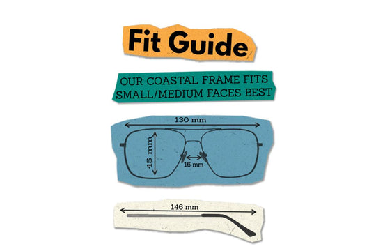 One Revolver Surfboards - Coastal - Matte Black - Blue Gradient Polarized Coastal