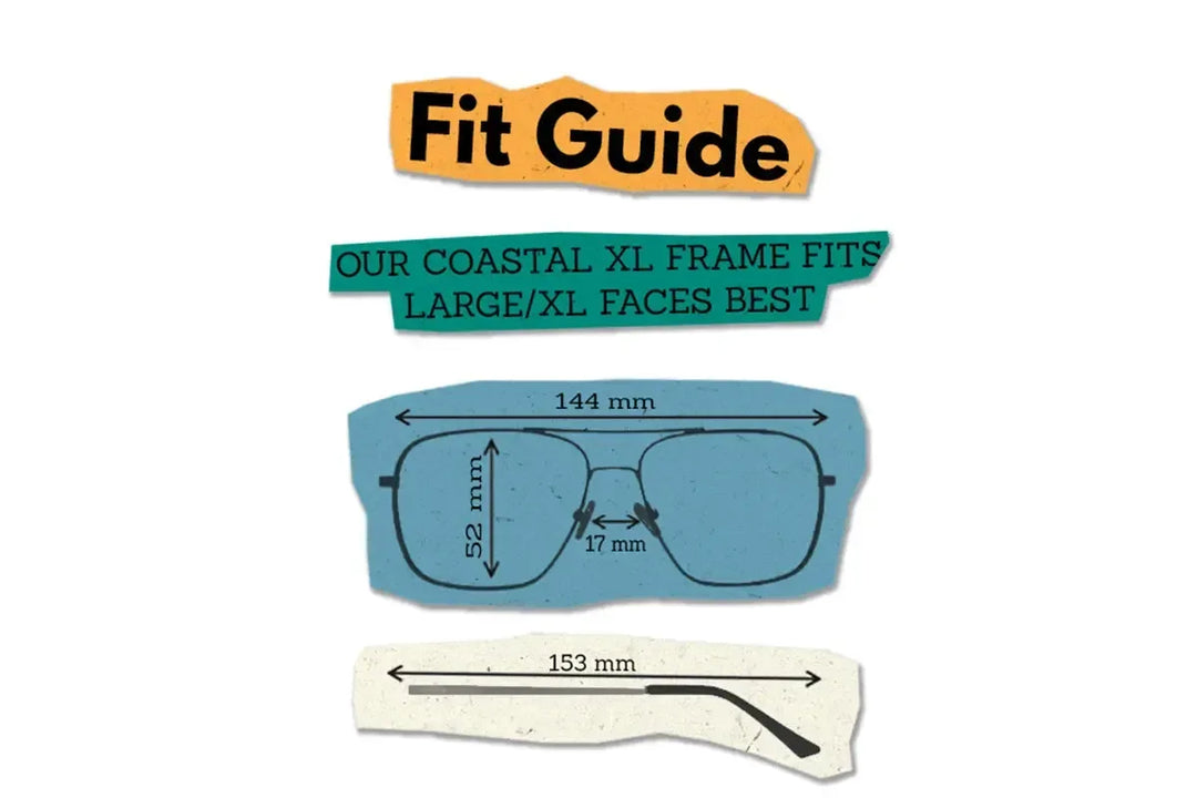 One Revolver Surfboards - Coastal XL - Gold - Brown Gradient Polarized Coastal XL