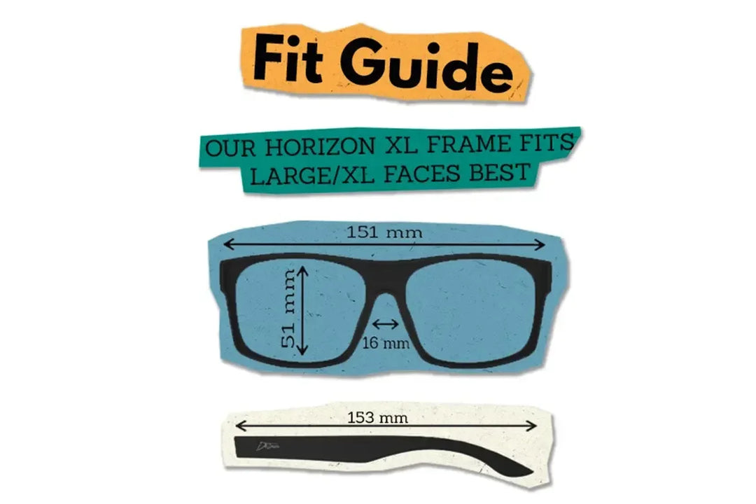 One Revolver Surfboards - Horizon XL - Gray Tortoise - Jet Black Polarized Horizon XL