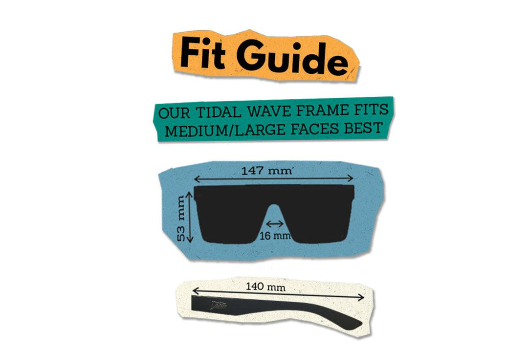 One Revolver Surfboards - Tidal Wave - Matte Off White - Sean Silveira - 24K Gold Lens Polarized Tidal Wave