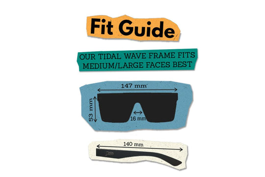 One Revolver Surfboards - Tidal Wave - Matte Off White - Sean Silveira - 24K Gold Lens Polarized Tidal Wave