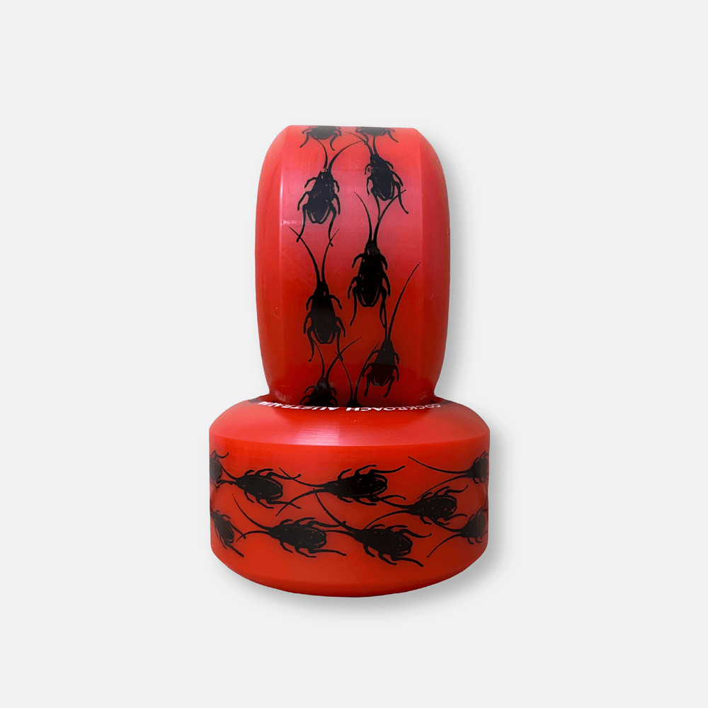 COCKROACH ORIGINAL RED 63mm 96A SKATEBOARD WHEELS - One Revolver Surfboards