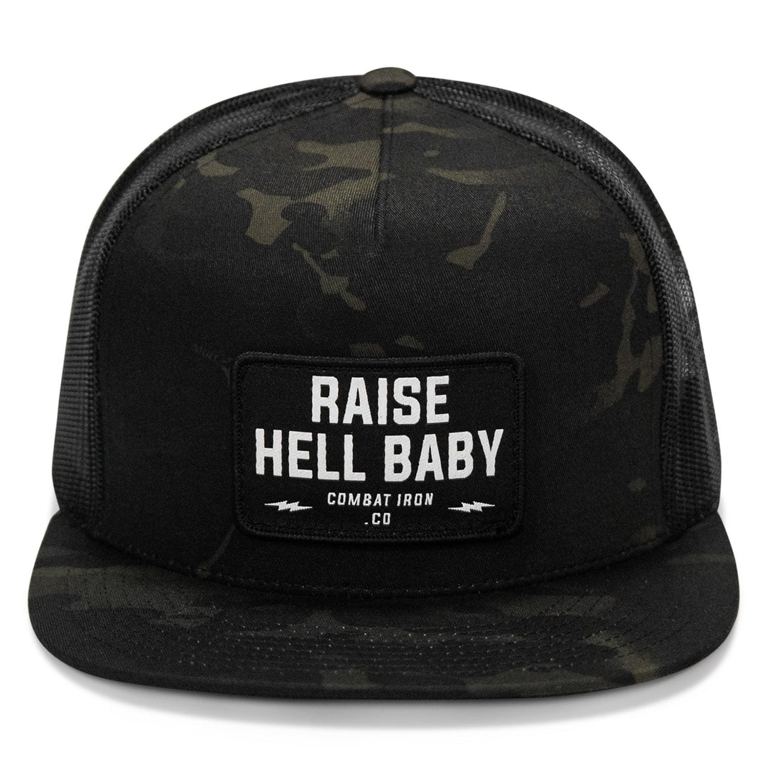 One Revolver Surfboards - Raise Hell Baby Patch. Flatbill Hat HEADWEAR