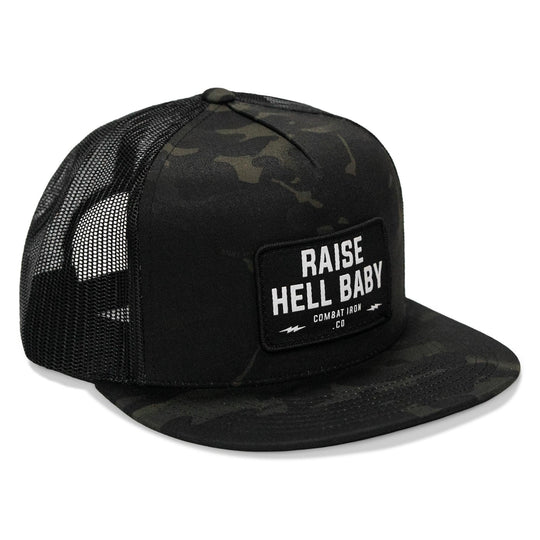 One Revolver Surfboards - Raise Hell Baby Patch. Flatbill Hat HEADWEAR