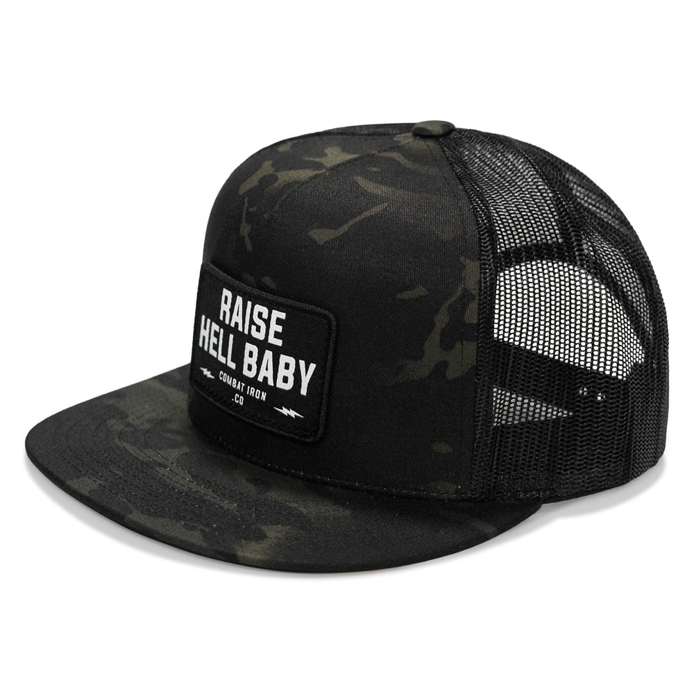 One Revolver Surfboards - Raise Hell Baby Patch. Flatbill Hat HEADWEAR