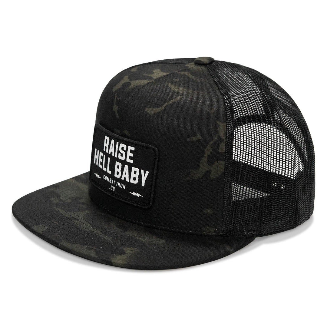 One Revolver Surfboards - Raise Hell Baby Patch. Flatbill Hat HEADWEAR