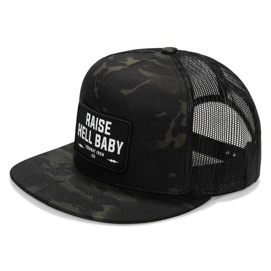 One Revolver Surfboards - Raise Hell Baby Patch. Flatbill Hat HEADWEAR