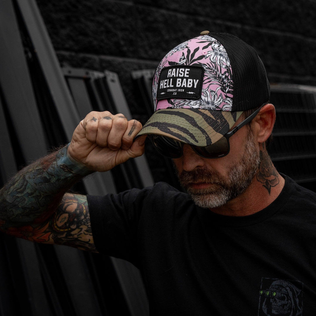 One Revolver Surfboards - Raise Hell Baby Patch Original Ripstop Snapback Hat HEADWEAR