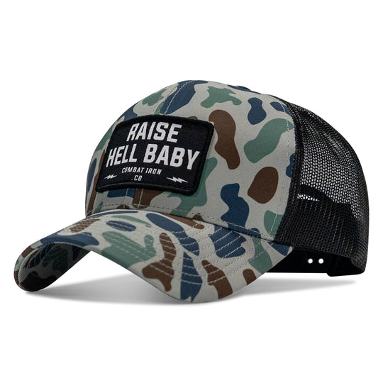 Raise Hell Baby Patch Snapback Hat