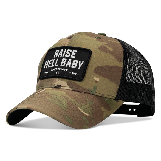 One Revolver Surfboards - Raise Hell Baby Patch Snapback Hat HEADWEAR