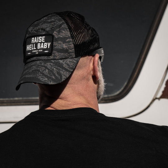 One Revolver Surfboards - Raise Hell Baby Patch Tactical Ripstop Mesh Snapback Hat HEADWEAR