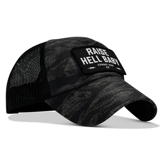 One Revolver Surfboards - Raise Hell Baby Patch Tactical Ripstop Mesh Snapback Hat HEADWEAR