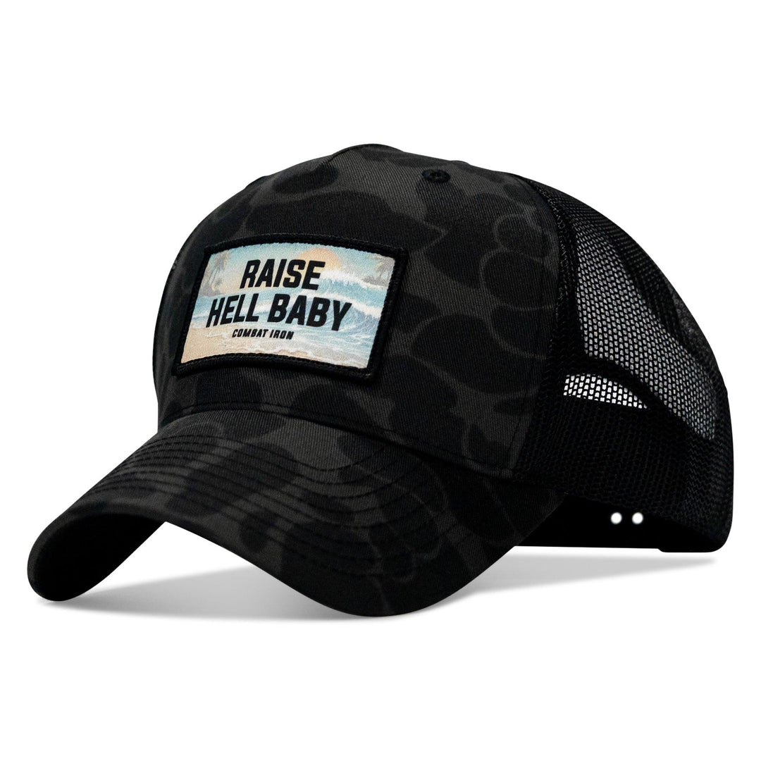 One Revolver Surfboards - Raise Hell Baby Sunset Patch Snapback Hat HEADWEAR