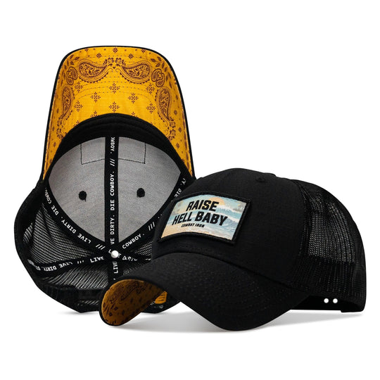One Revolver Surfboards - Raise Hell Baby Sunset Patch Original Ripstop Snapback Hat HEADWEAR