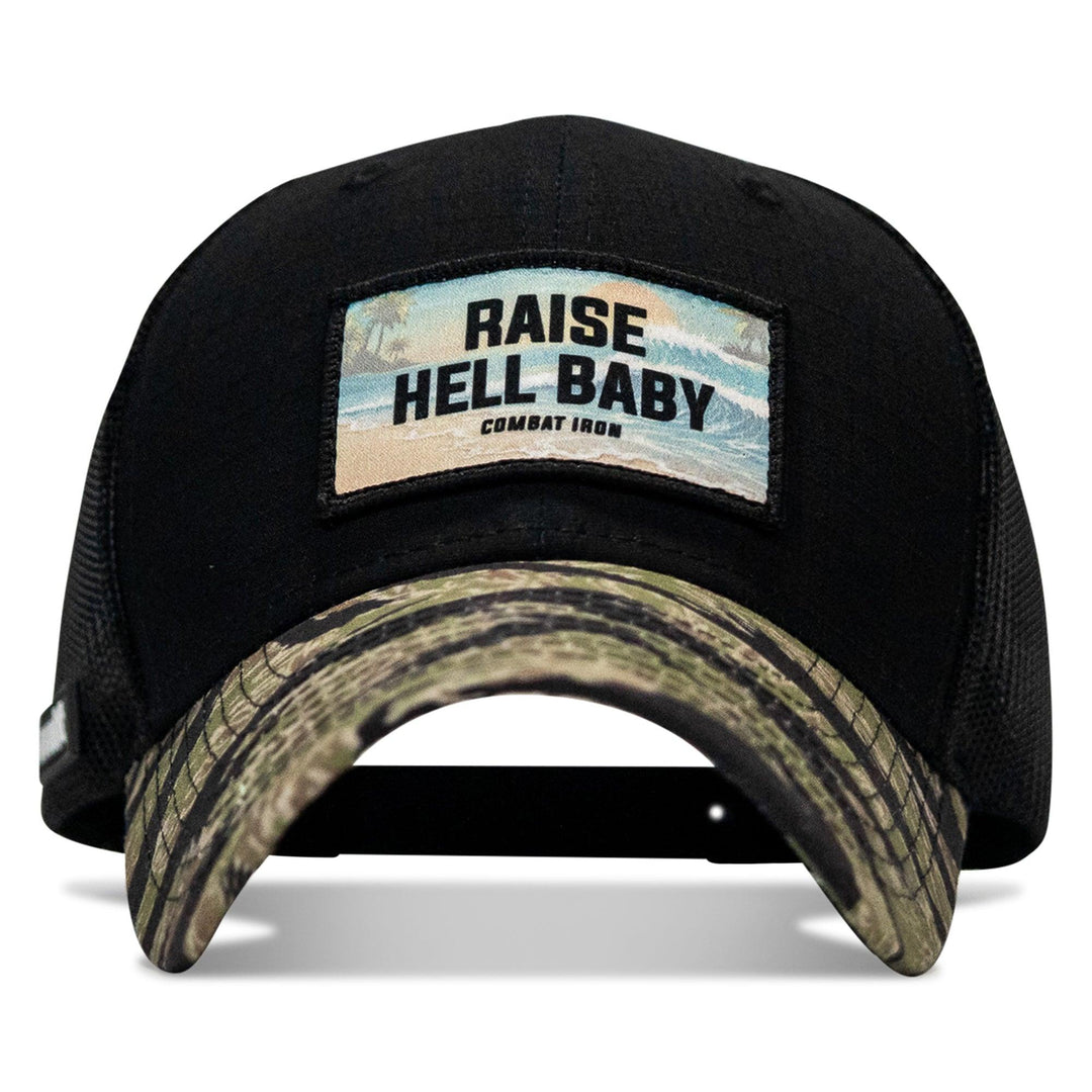 One Revolver Surfboards - Raise Hell Baby Sunset Patch Original Ripstop Snapback Hat HEADWEAR