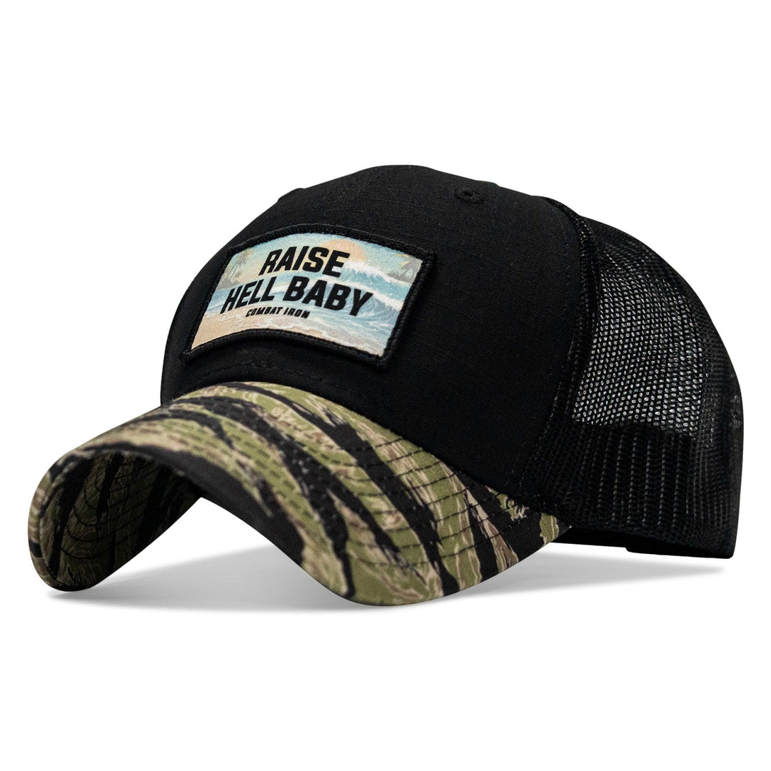 One Revolver Surfboards - Raise Hell Baby Sunset Patch Original Ripstop Snapback Hat HEADWEAR