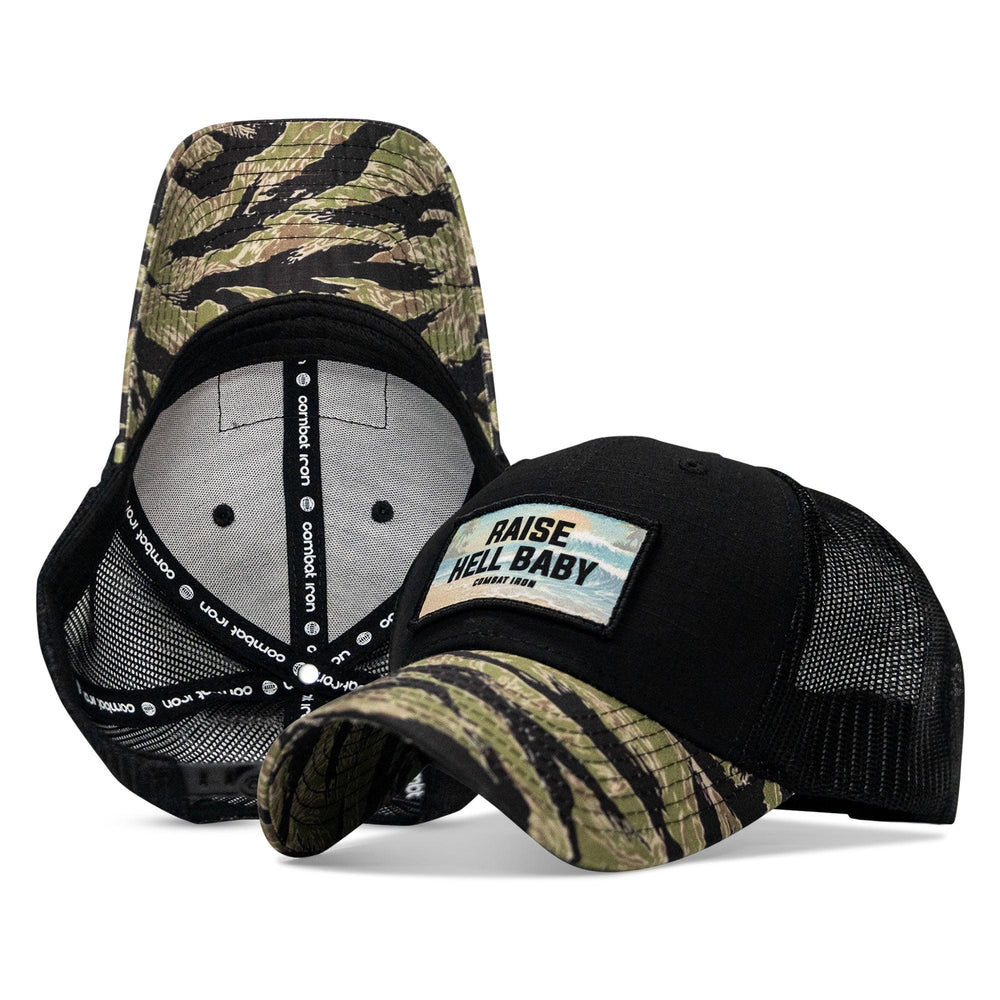 One Revolver Surfboards - Raise Hell Baby Sunset Patch Original Ripstop Snapback Hat HEADWEAR
