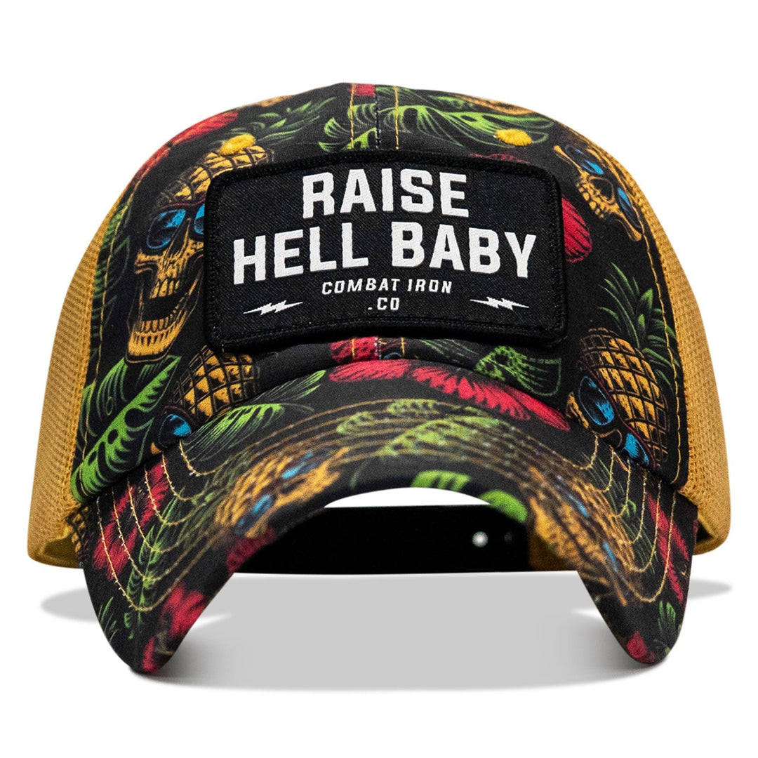 One Revolver Surfboards - Raise Hell Baby Patch Tactical Ripstop Mesh Snapback Hat HEADWEAR